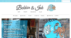 Desktop Screenshot of bobbinandink.com